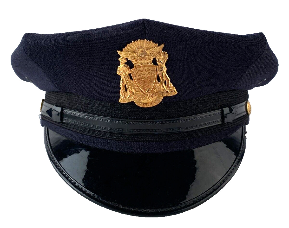 Vintage San Fransisco Police Hat Oro En Paz En Guerra Fierro Butler's Uniforms