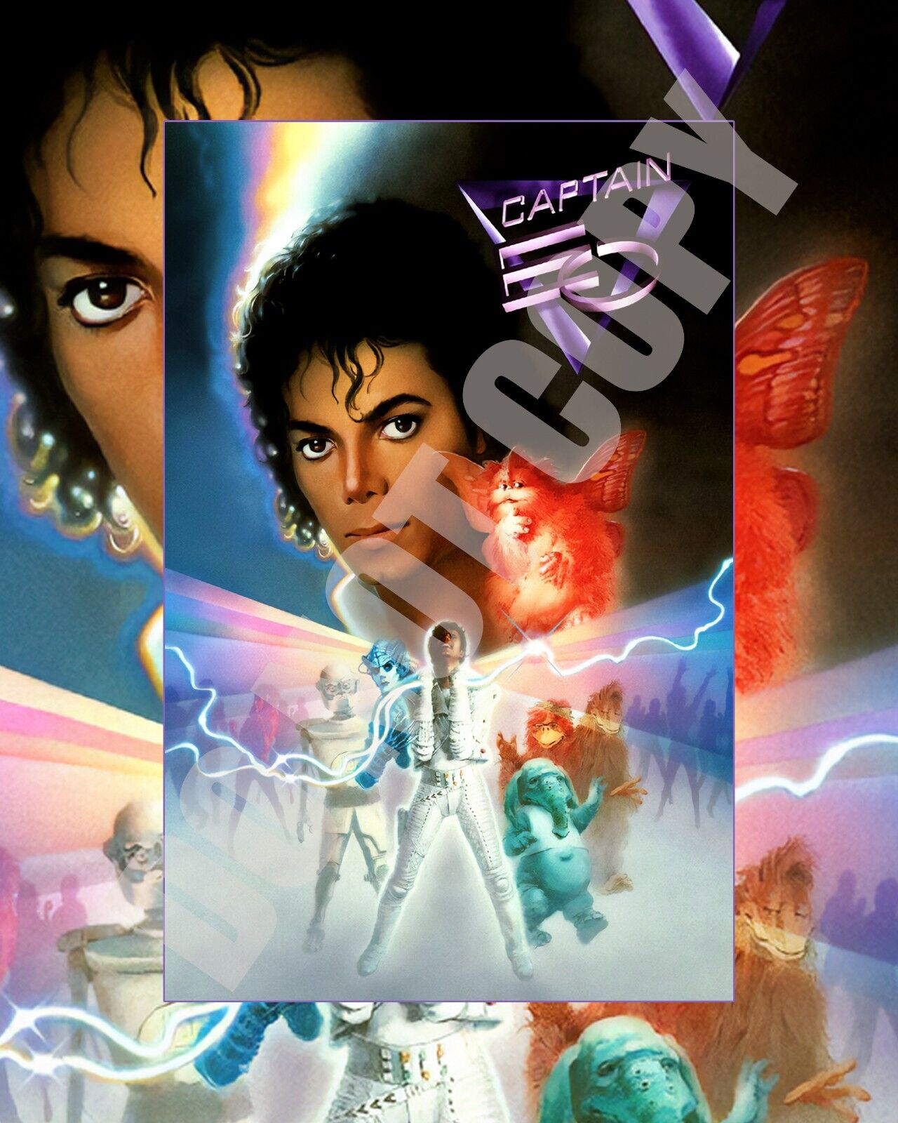 Michael Jackson Captain EO Film At Disney Theme Parks By George Lucas 8x10 Photo
