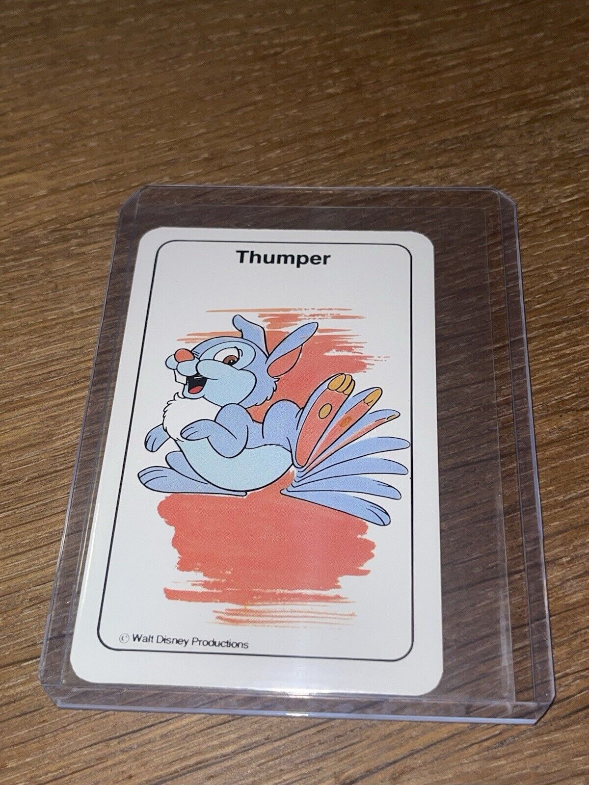 Vintage Walt Disney Productions 🎥 Card Game Bambi Thumper Playing Card RARE