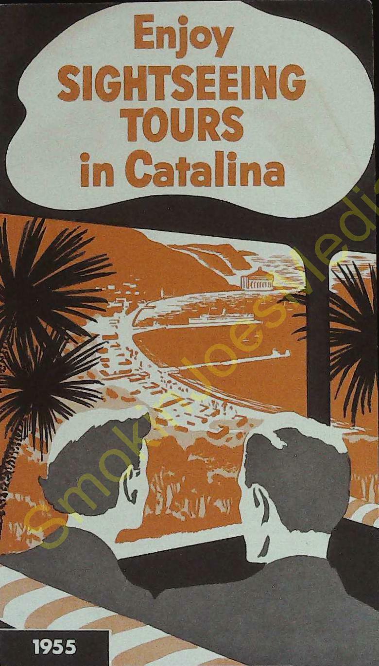 Enjoy Sightseeing Tours in Catalina Island 1955 Vintage Tourism Brochure CA
