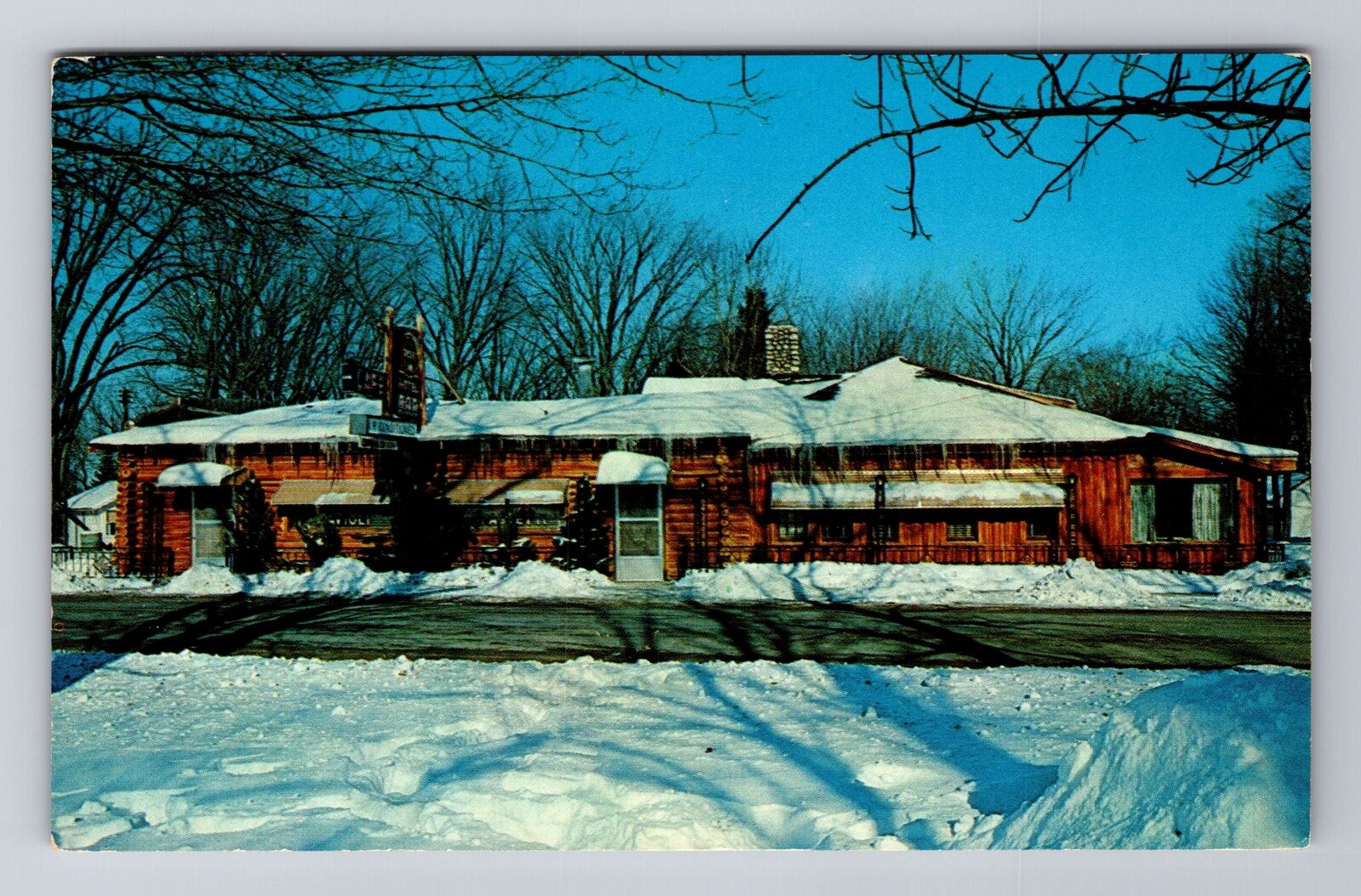 Houghton Lake Heights MI-Michigan, Tam-A-Rac Lodge, Advertising Vintage Postcard