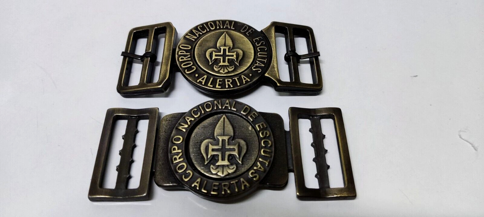 Baden Powell BP Boy Scouts Portugal Metal buckle belt PLEASE READ