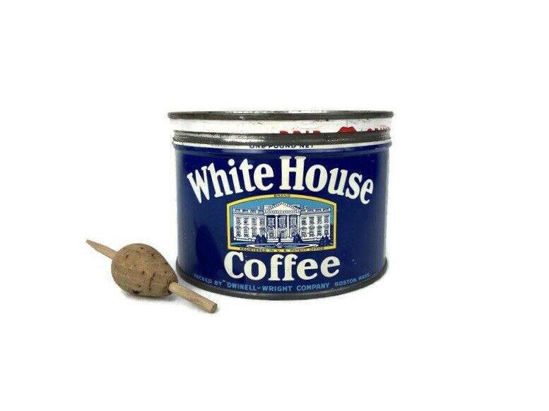 Antique Whitehouse Coffee Can
