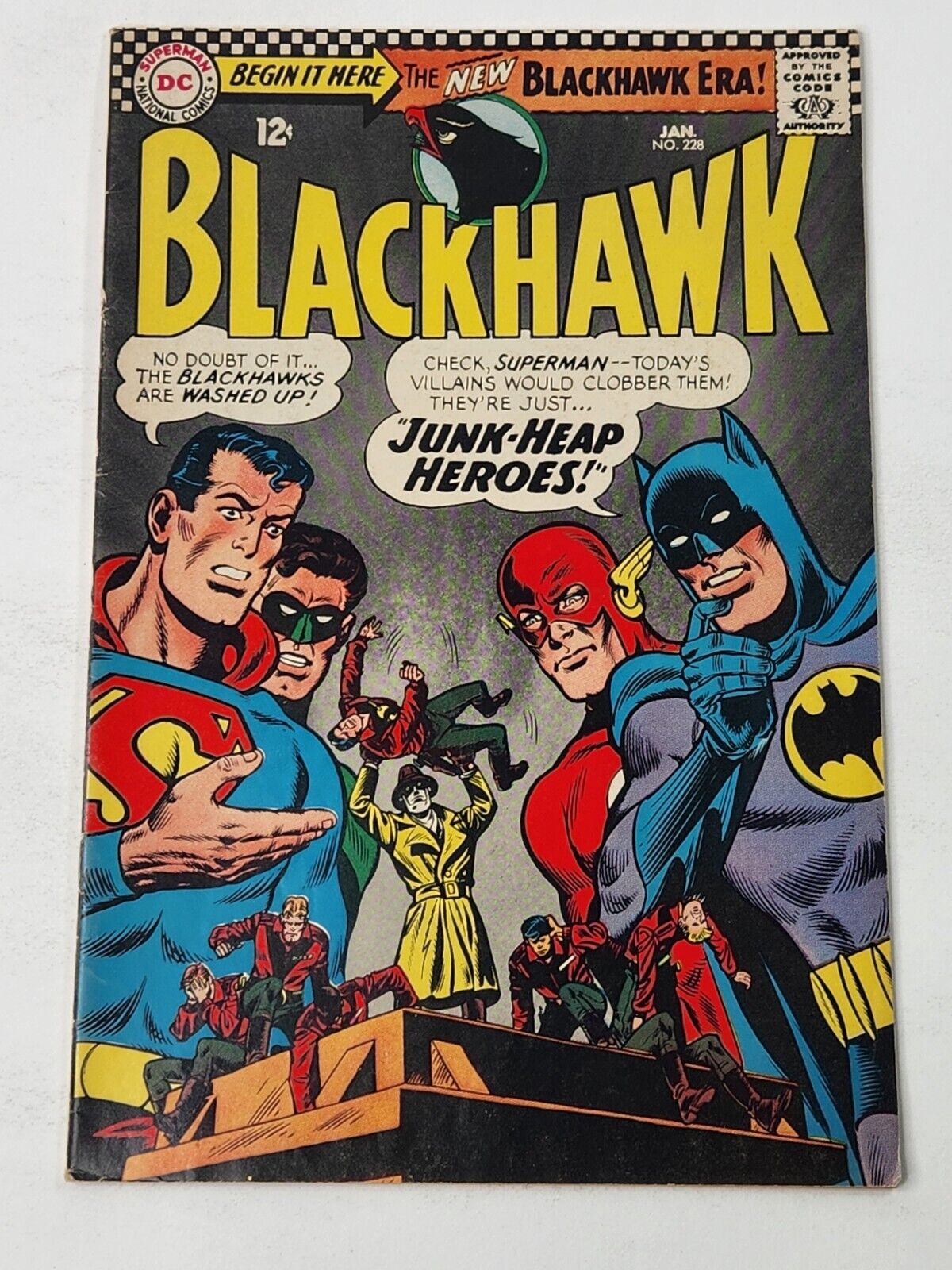 Blackhawk 228 DC Comics Junk-Heap Heroes Silver Age 1967