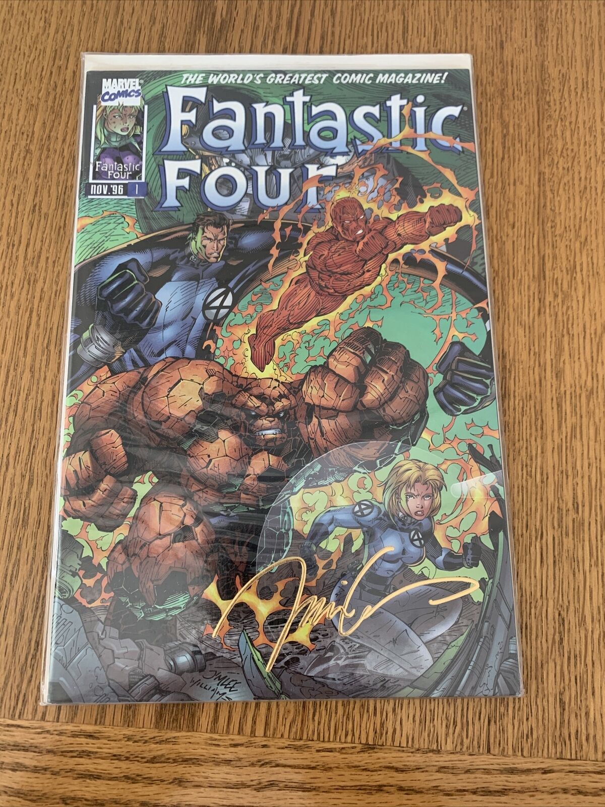 Fantastic Four 1 / NM / HighGrade/ COA Jim Lee stamped/ No 0480 of 2800 copies