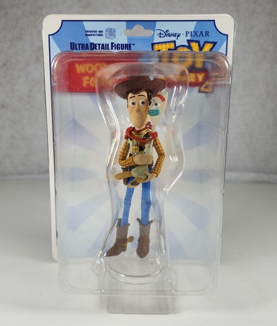 Medicom UDF Toy Story 4 Woody & Forky Ultra Detail Figure - New - 