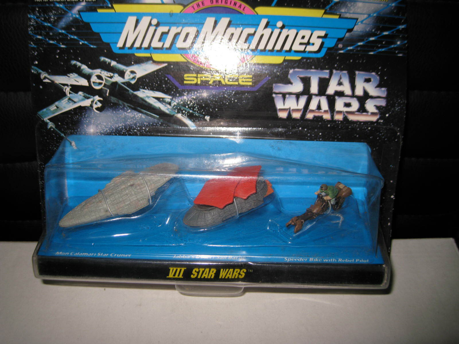 MICRO MACHINES SPACE SERIES STAR WARS VII OLD SHOP STOCK #65860 JABBA SAIL BARGE
