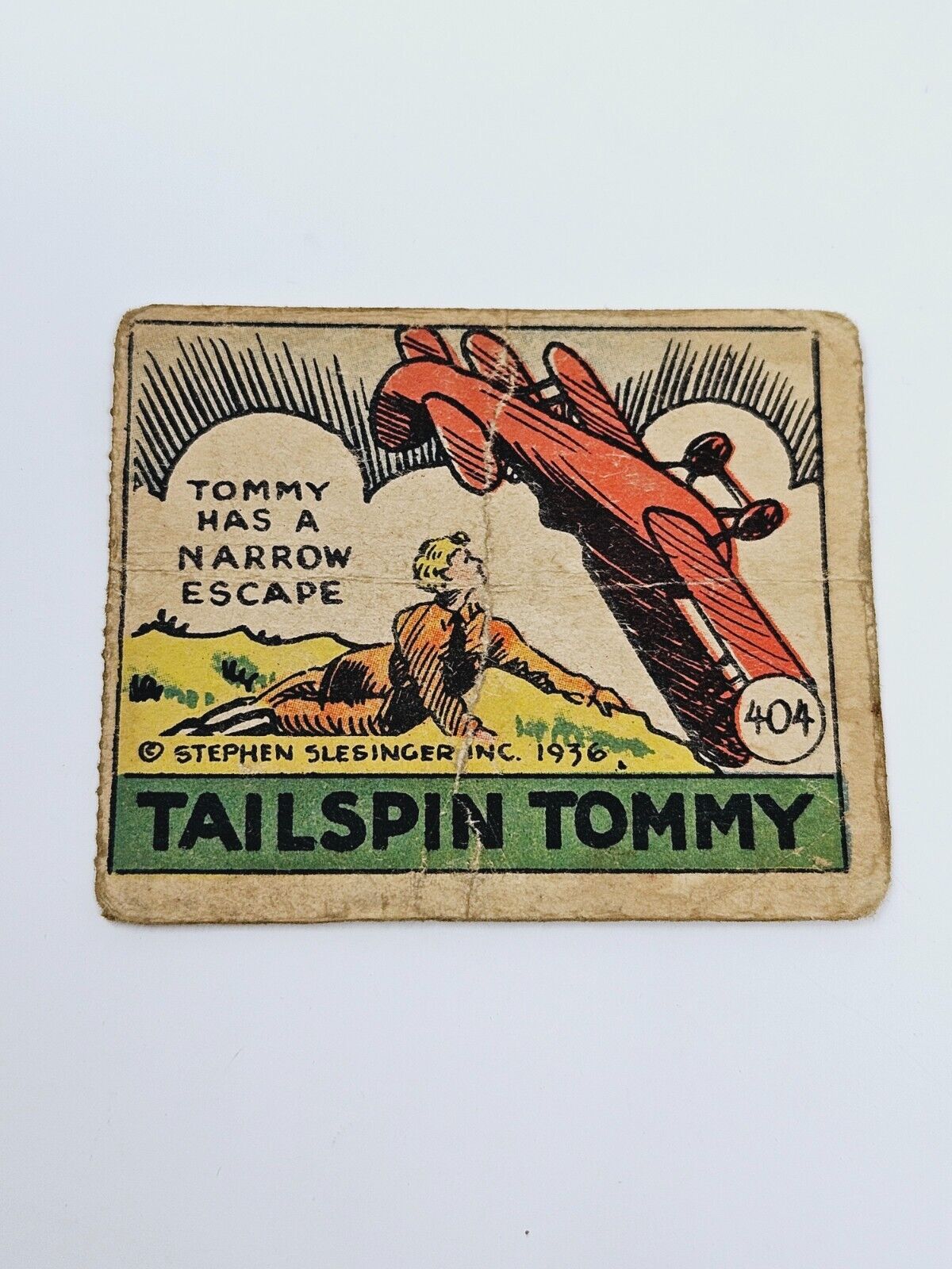 1936 TAILSPIN TOMMY 404 JEWELS CHRIS BENJAMIN PRICE GUIDE PUBLISHED CARD 