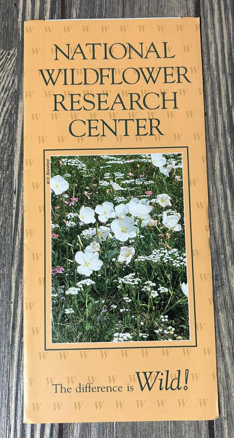 Vintage National Wildflower Research Center Austin Texas Brochure Pamphlet