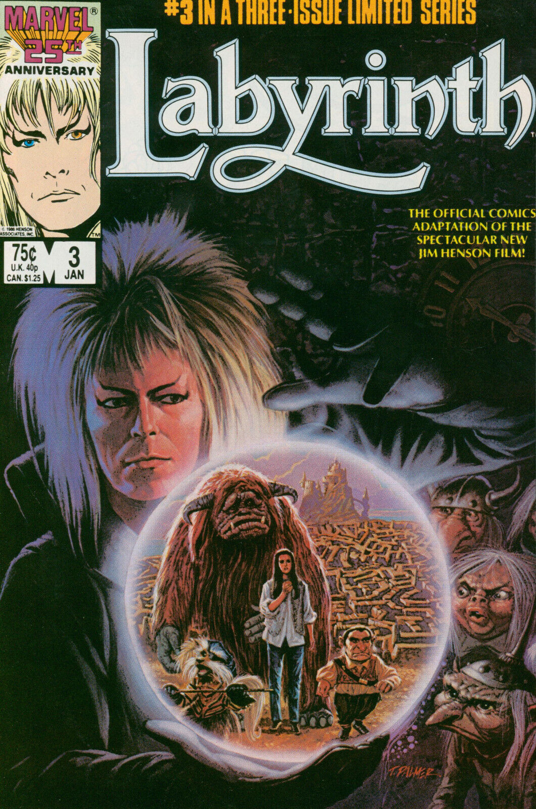 Labyrinth #3 David Bowie Marvel Comics 1987 VF