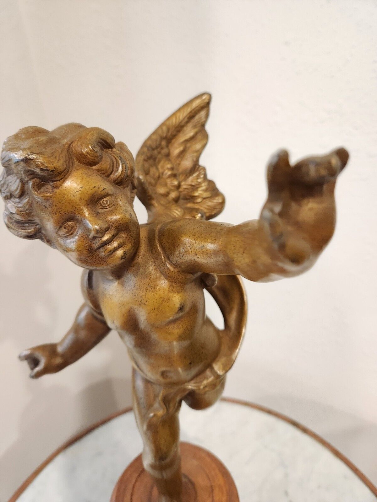 Vintage/Antique Brass/Bronze  Cherub  Victorian  metal sculpture Art