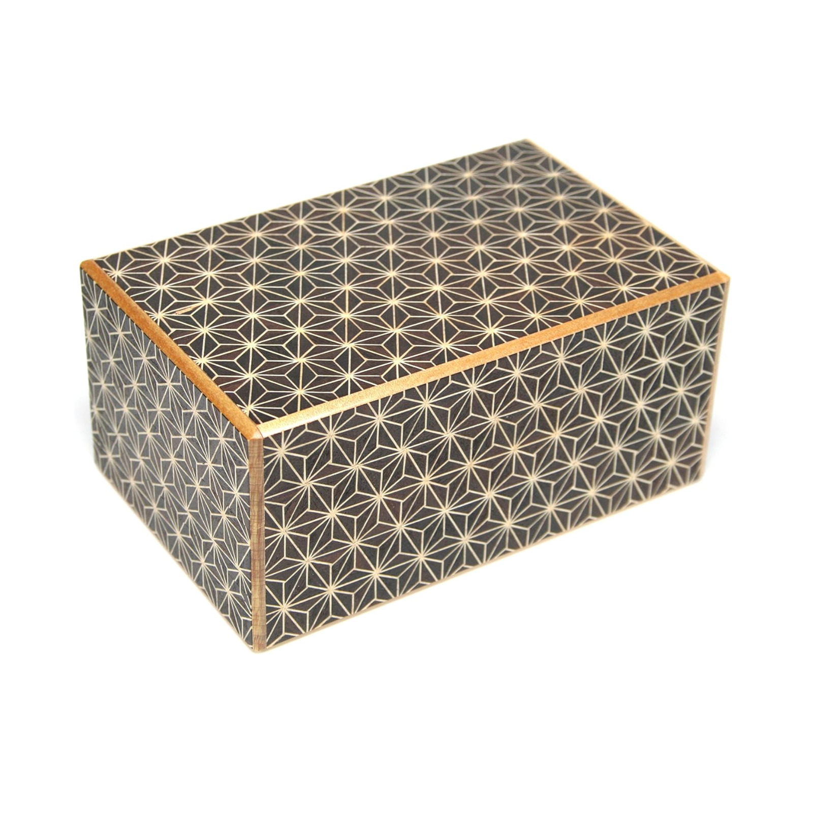 Japanese Wooden Secret Puzzle Box 21 Steps Hakone Yosegi Zaiku Traditional
