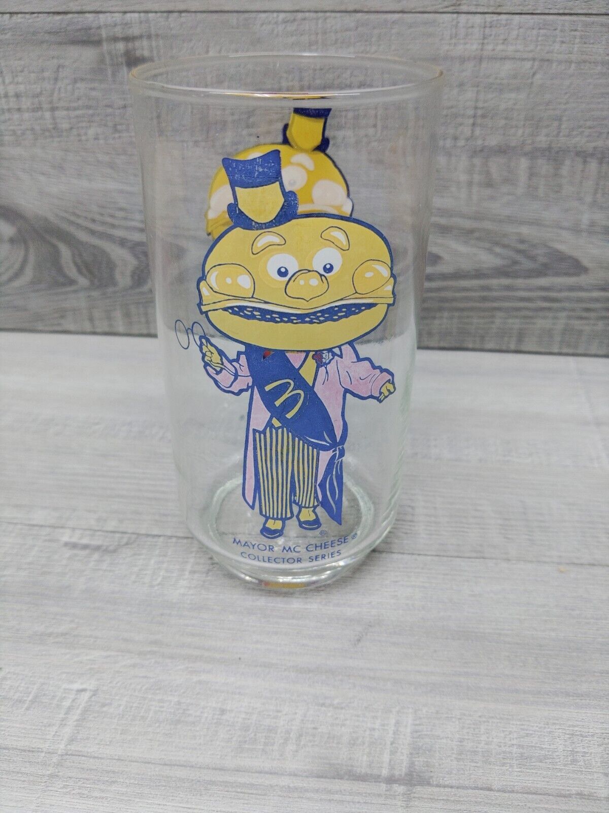 Vintage 1970’s McDonald’s Collector Series Promotional Mayor McCheese 16oz Glass
