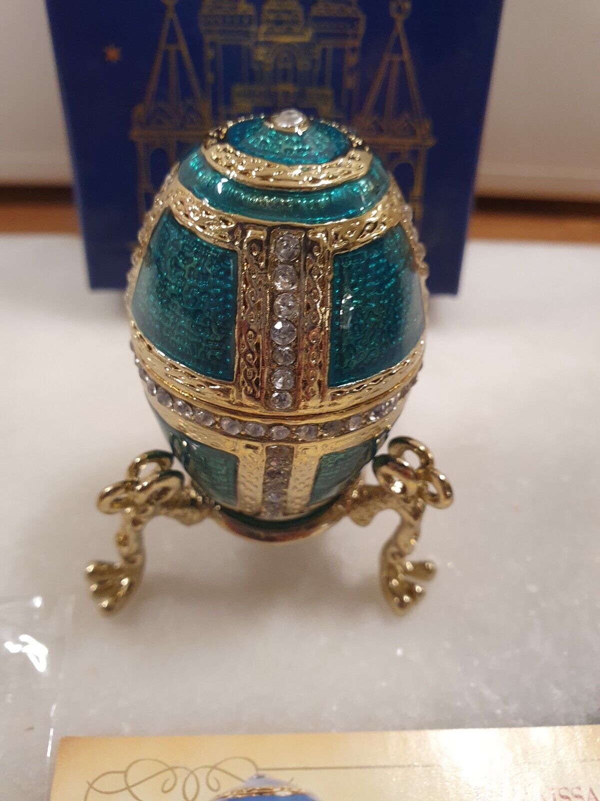 Atlas Faberge Egg Trinket Box \