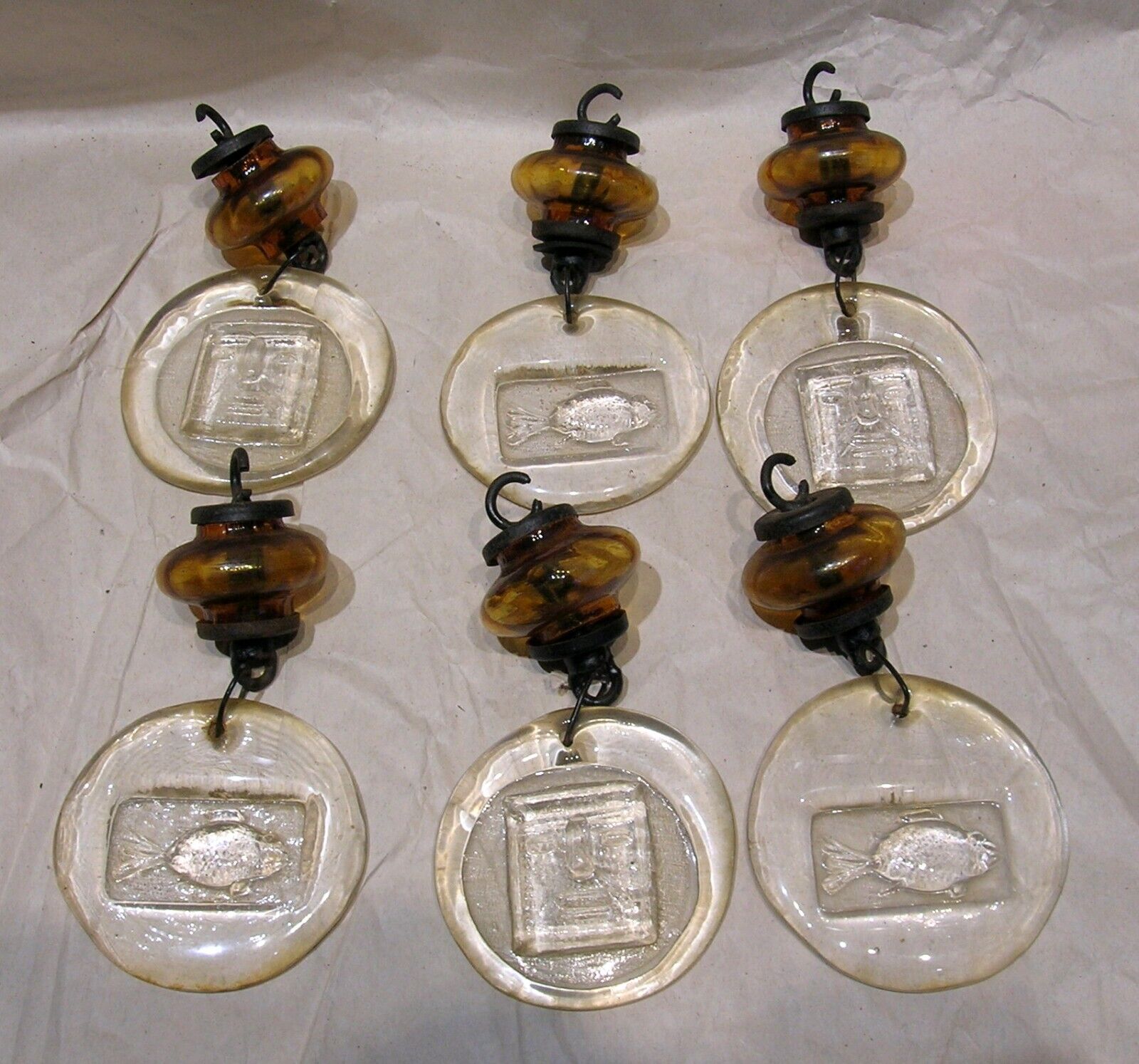 ERIK HOGLUND AUTHENTIC MCM CHANDELIER GLASS PENDANT - 1 PC ONLY - MORE AVAILABLE