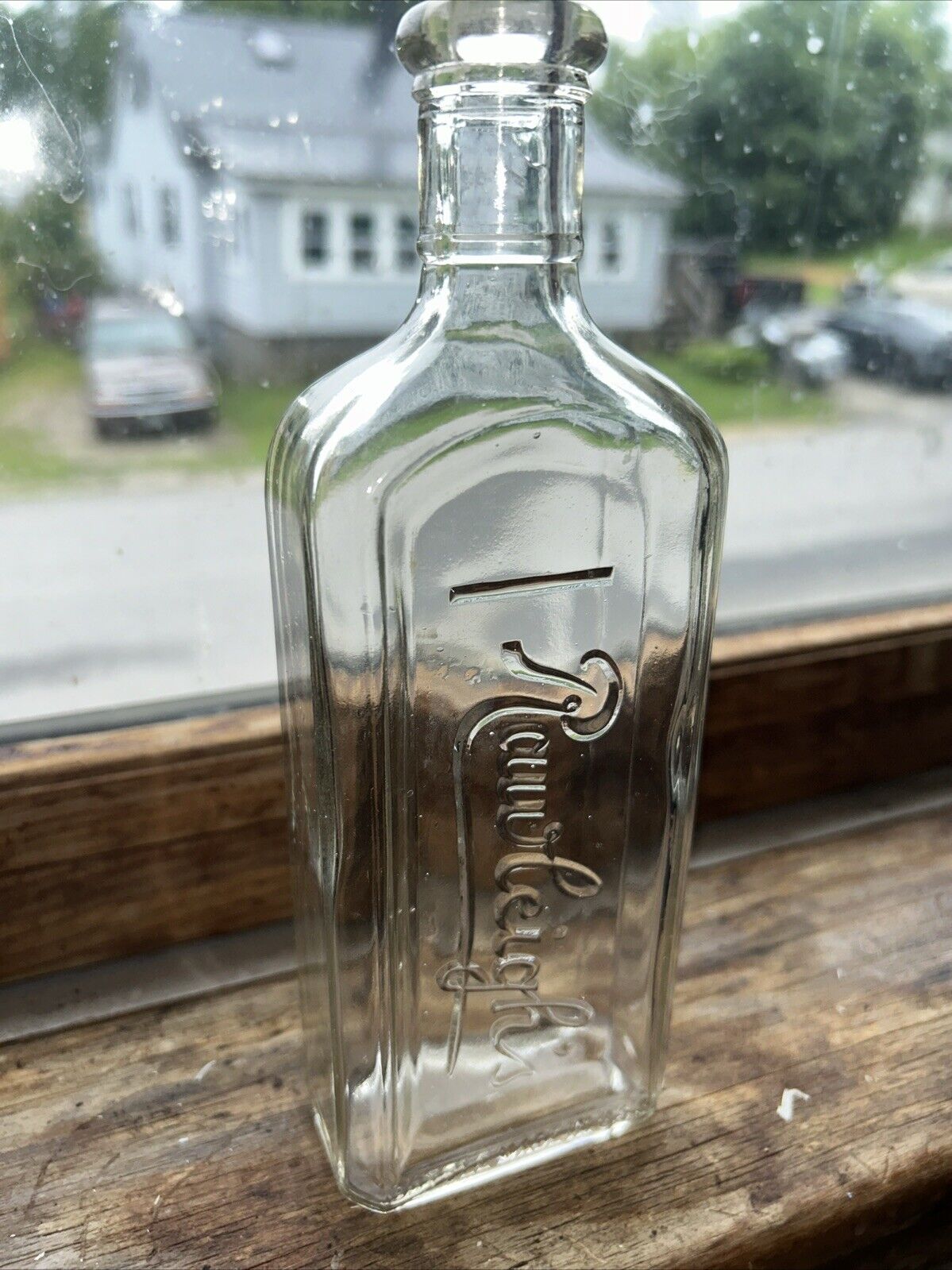 Antique Rawleigh’s Glass Cork Top Freeport Illinois Clear Medicine Bottle 1900