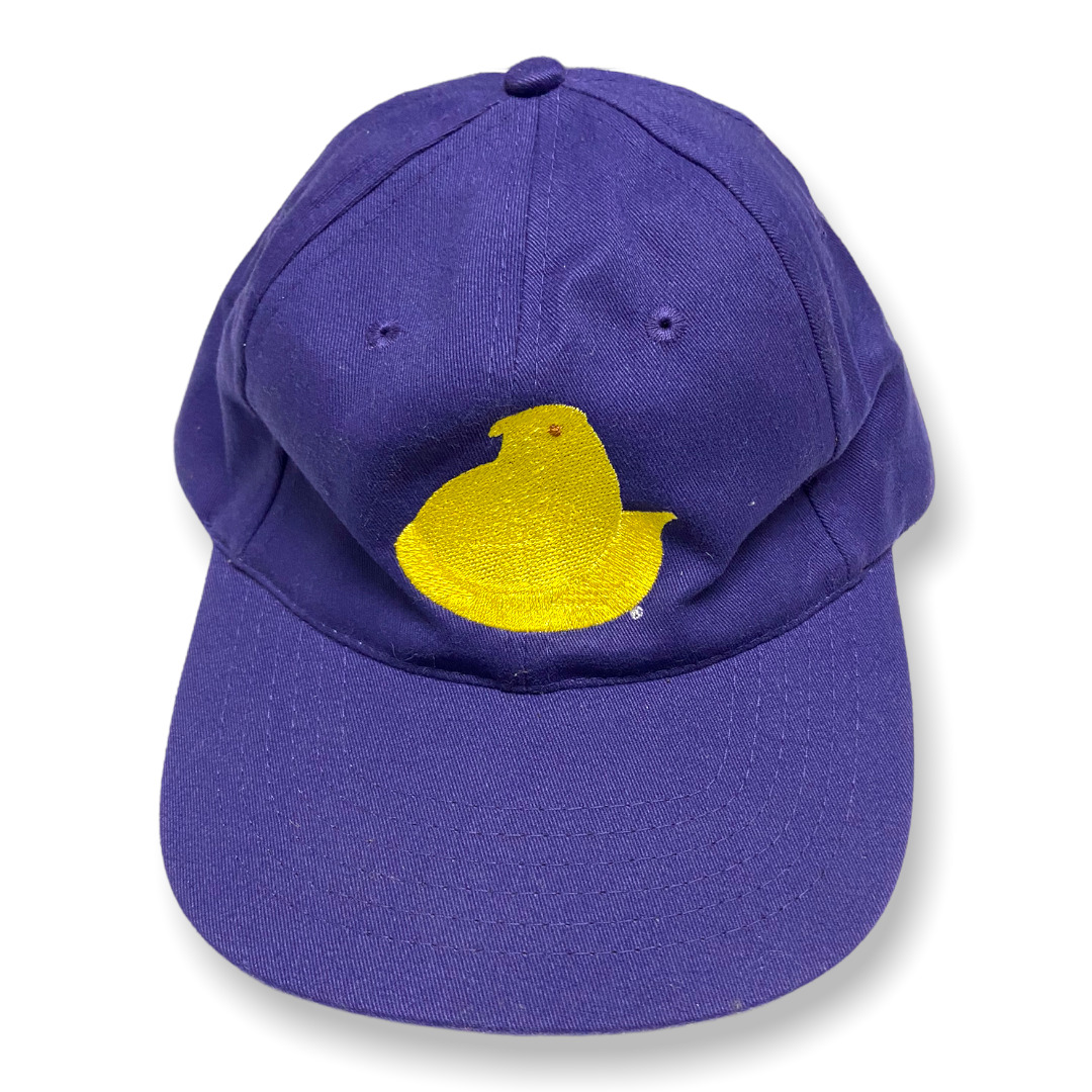 HeadShots Marshmallow Peeps Purple Yellow Gold Baseball Cap Hat Adjustable