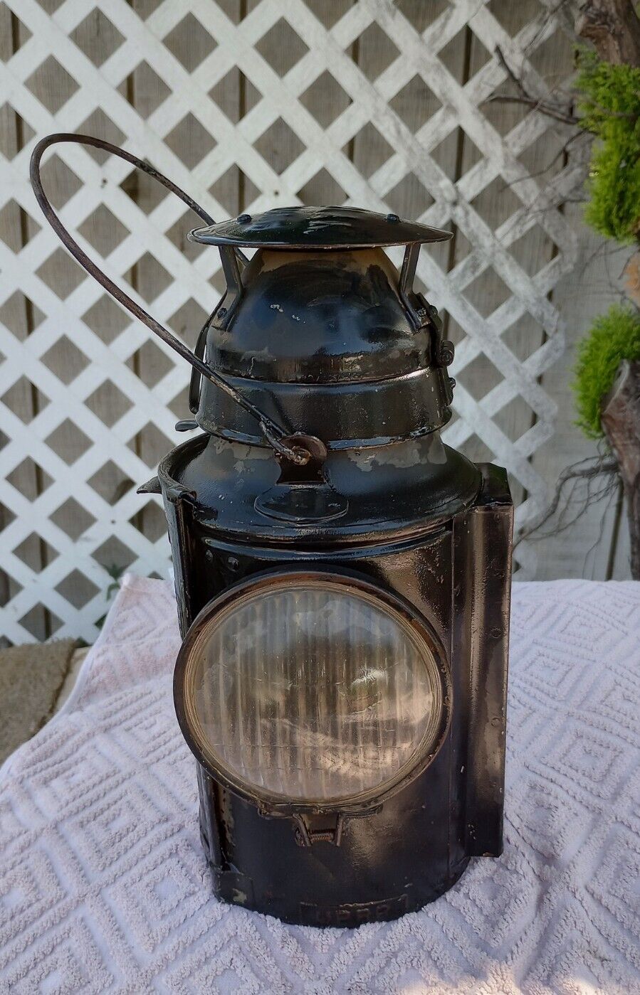 Antique U.P.R.R. Railroad Lantern.