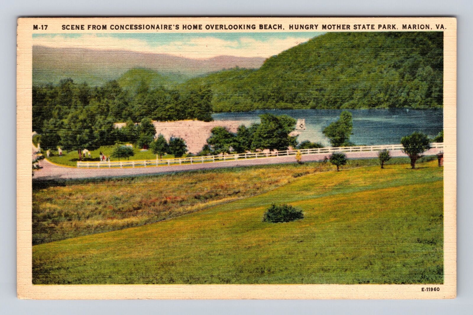 Marion VA-Virginia, Concessionaire\'s Home, Antique, Vintage c1954 Postcard
