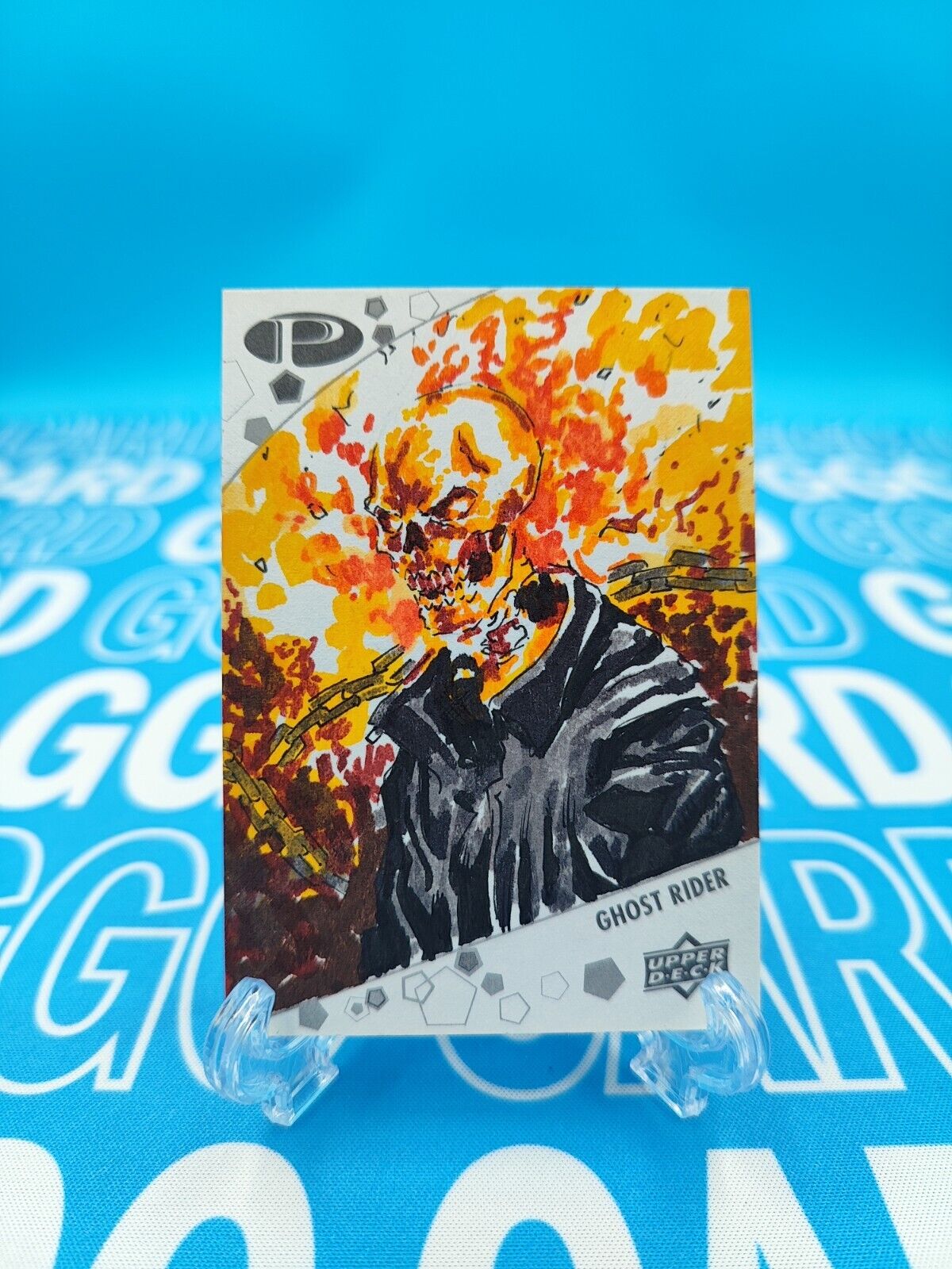 2021 Upper Deck Marvel Premier Sketch Card Ghost Rider 1/1