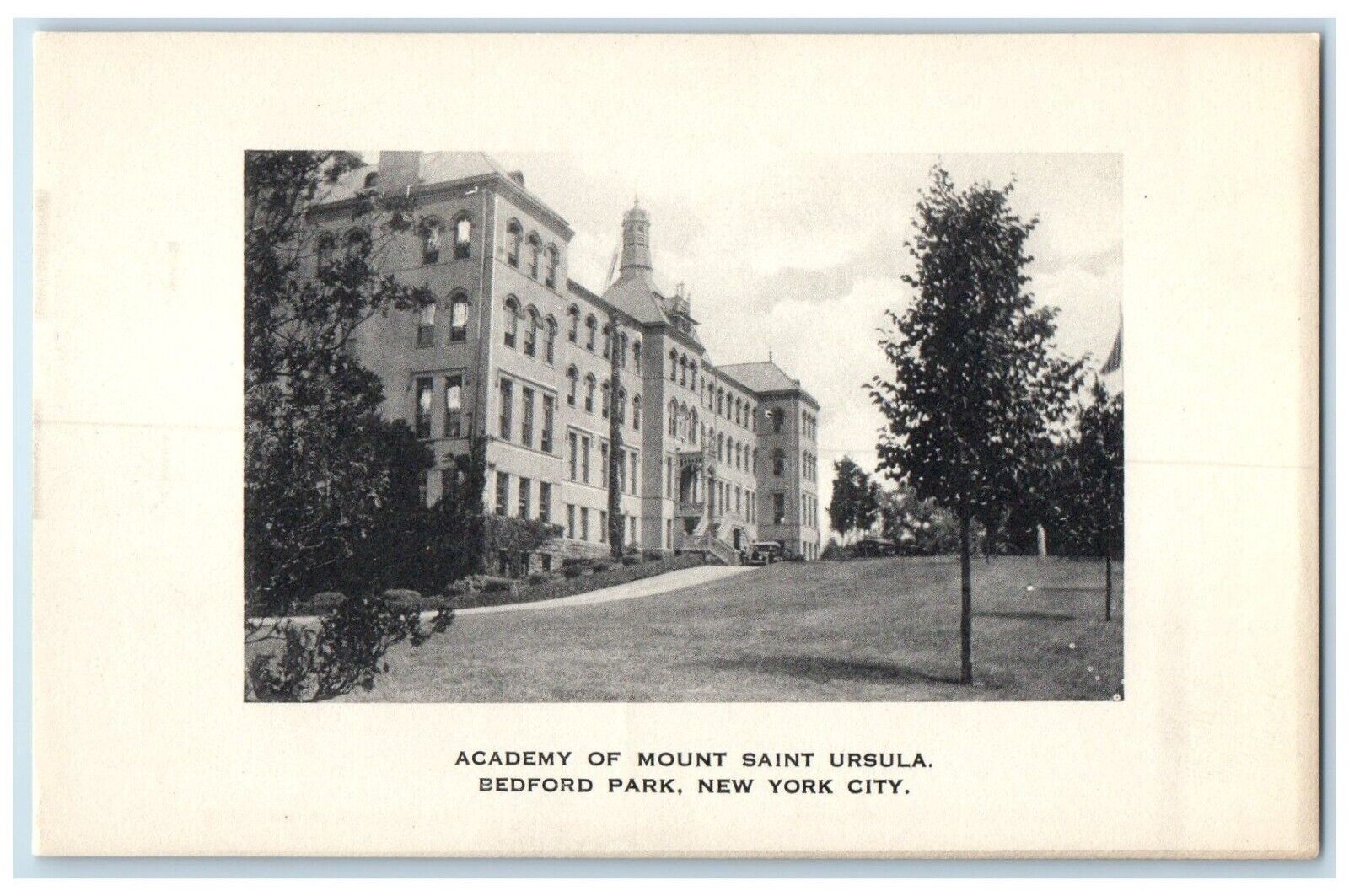 c1940 Academy Mount Saint Ursula Bedford Park New York City New York NY Postcard