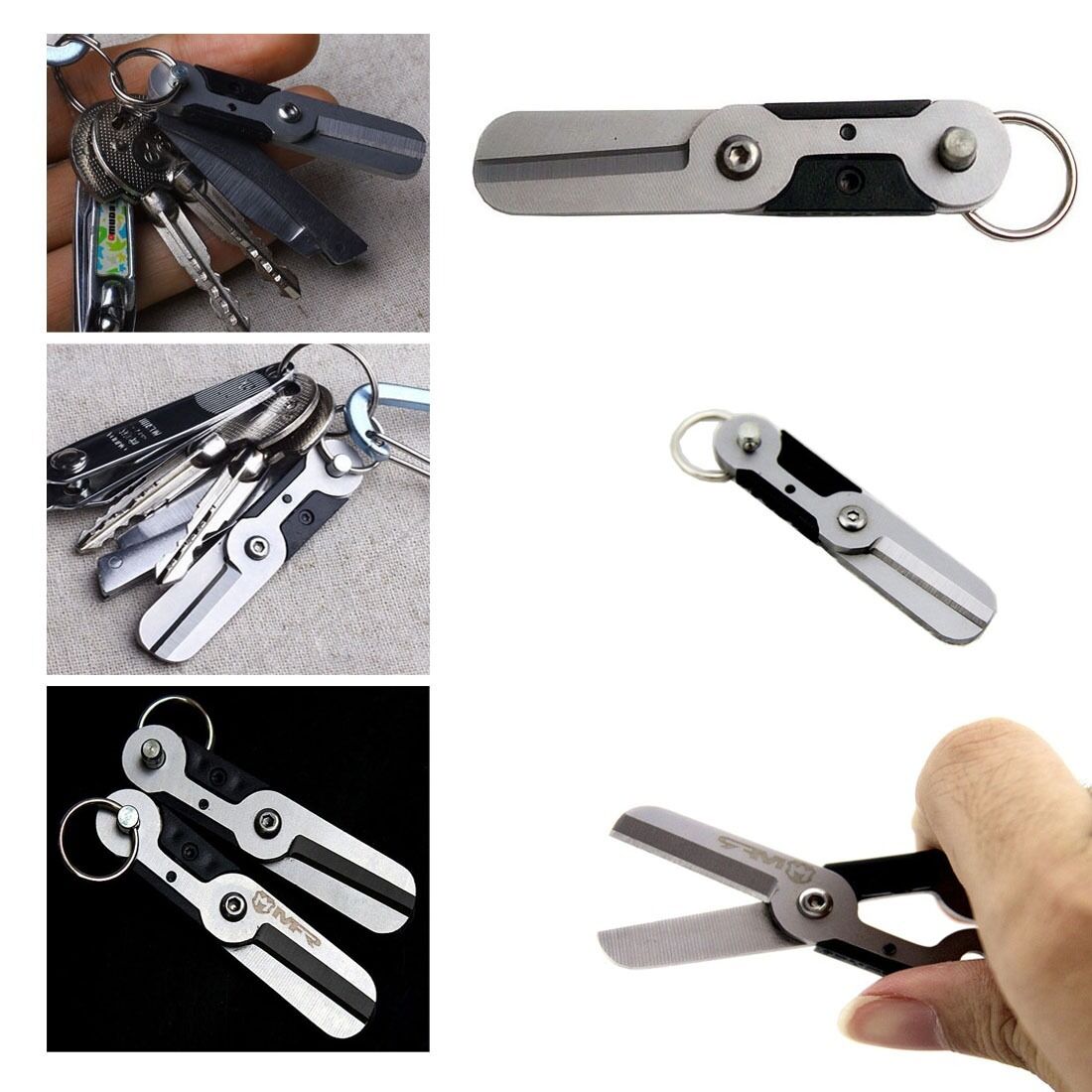Mini Pocket Stainless Steel Scissors With Key Ring High-Quality Tool Unique Gift