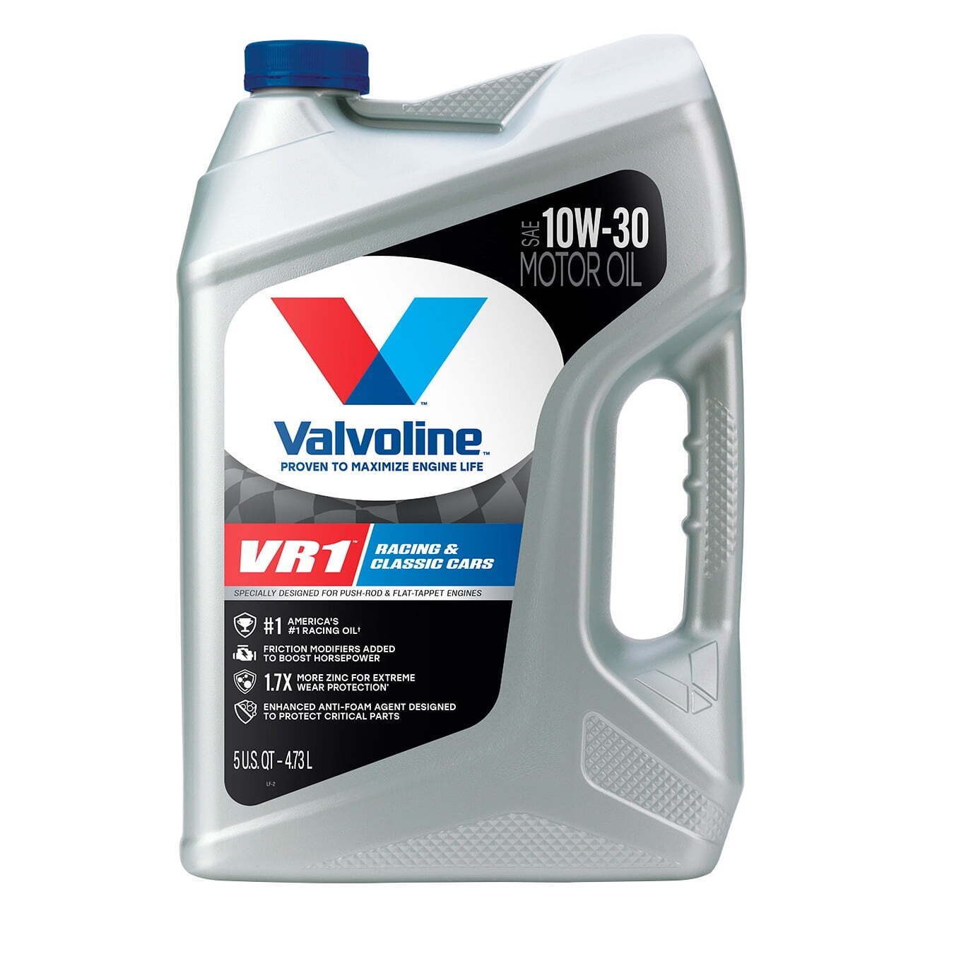 Advanced Additives，NEW，Valvoline VR1 Racing 10W-30 Motor Oil 5 QT，