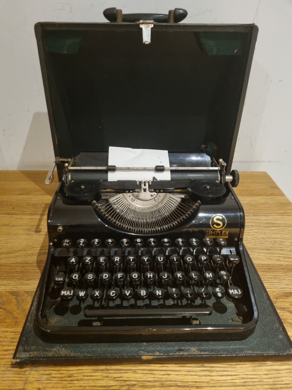 RARE - MADE IN GERMANY - OLYMPIA SIMPLEX PORTABLE TYPEWRITER 