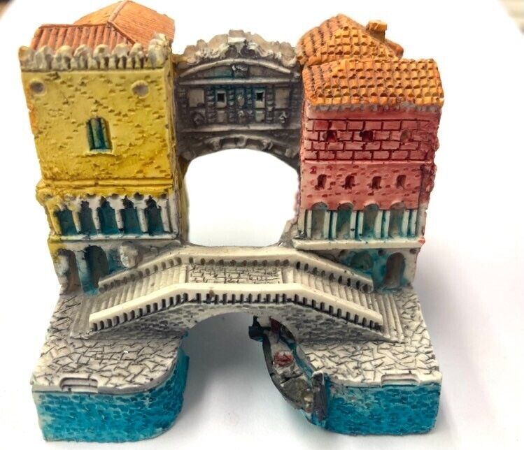 The Bridge of Sighs Venice Italy Souvenir Miniature Figurine, Made in Italy
