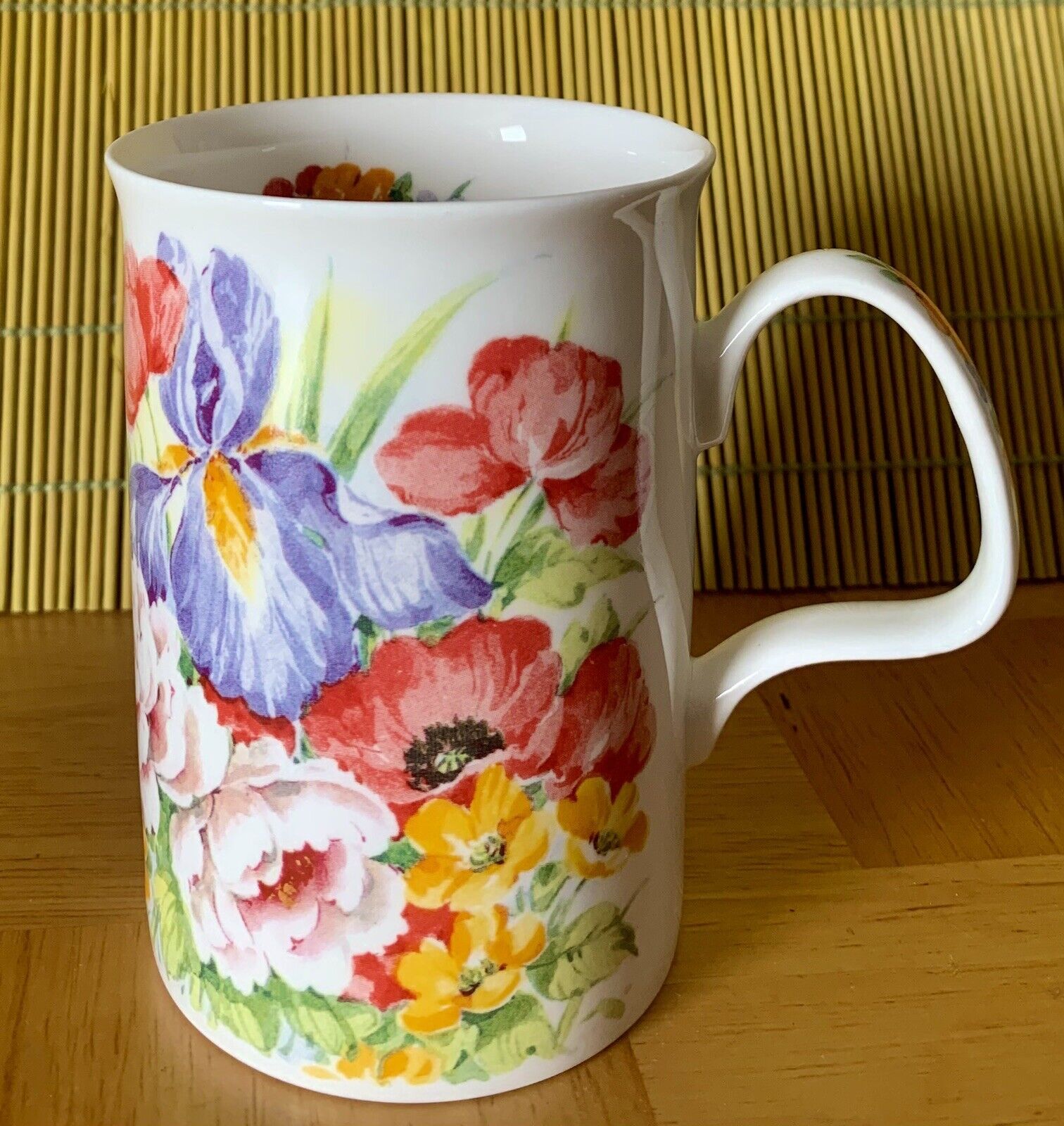 ROY KIRKHAM Fine Bone China Mug Cup Summer Garden Floral Theme Made in England