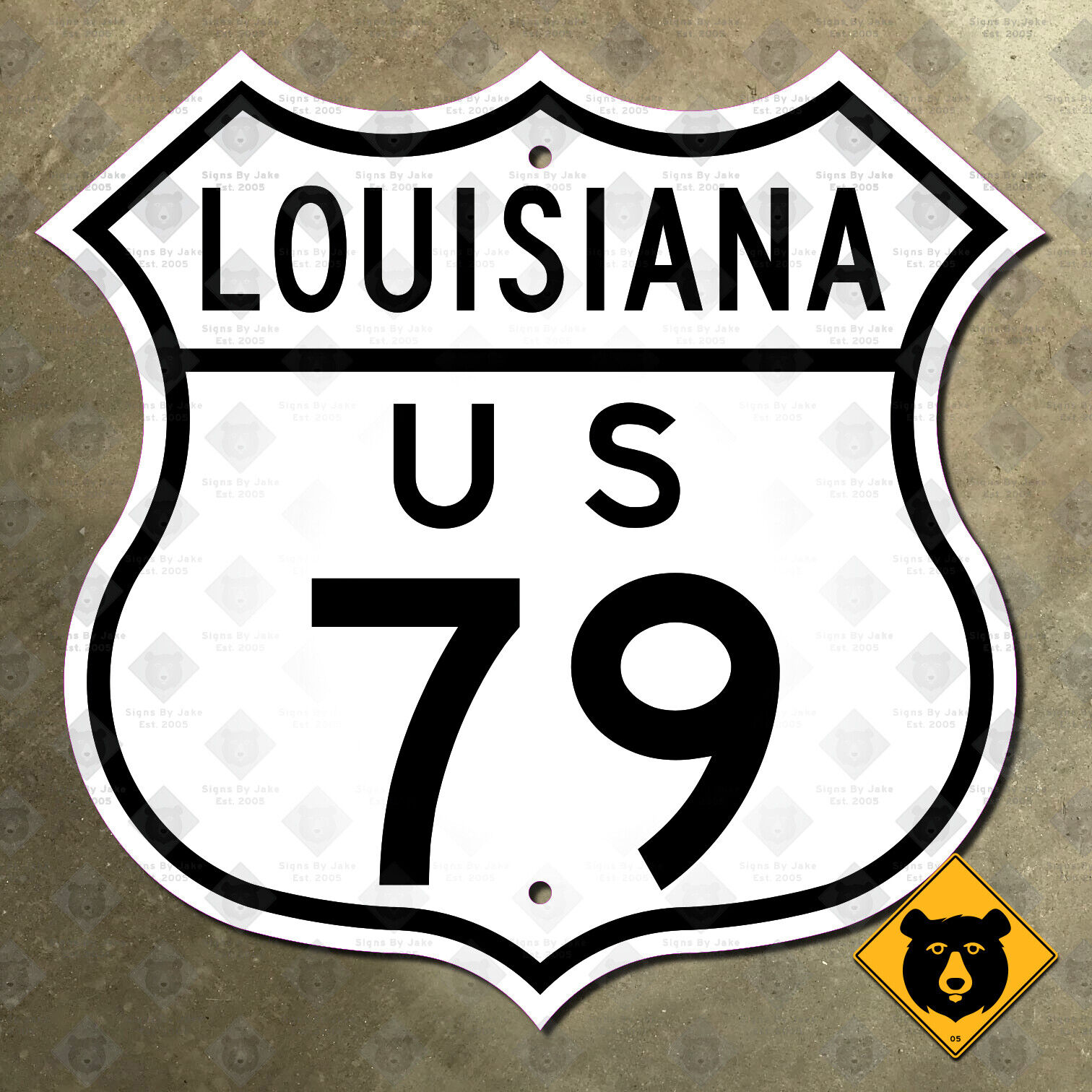 Louisiana US Route 79 highway marker road sign Shreveport Bossier City 16x16