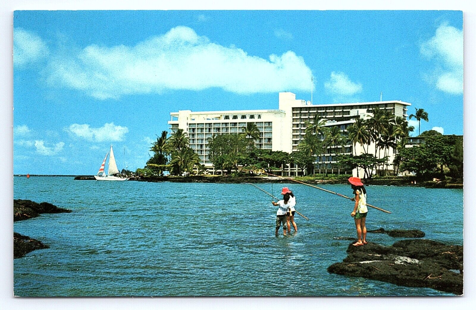 Postcard Naniloa Surf Hawaii Surf Resort HI