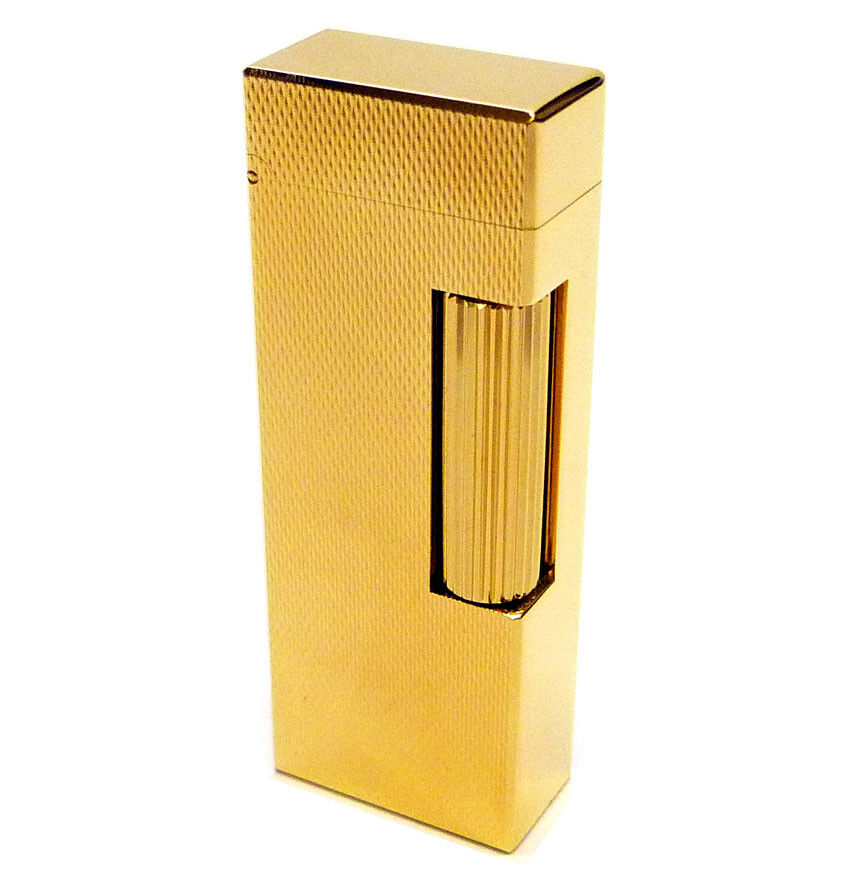 Dunhill Rollagas Lighter - Gold plated Barley Finish (rls1450)