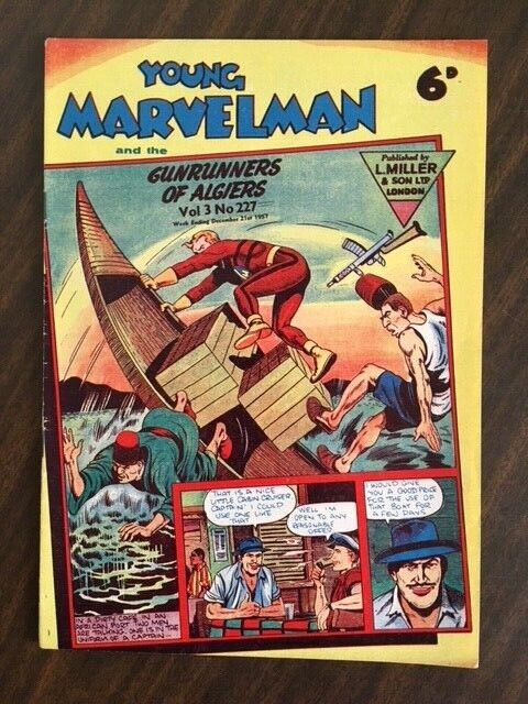 YOUNG MARVELMAN vol 3 #227 L Miller 1957 Alan Moore VF+ UK Comics Silver Age