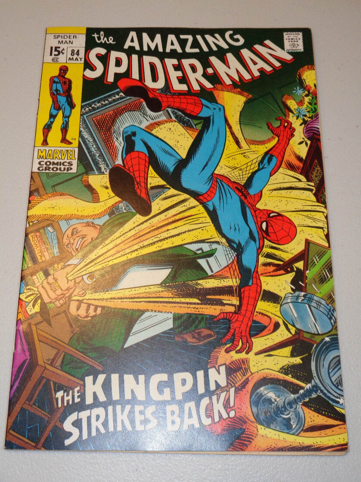 AMAZING SPIDER-MAN #84 (1970 ; Classic Kingpin Cover ; Superb VF+ or Better)