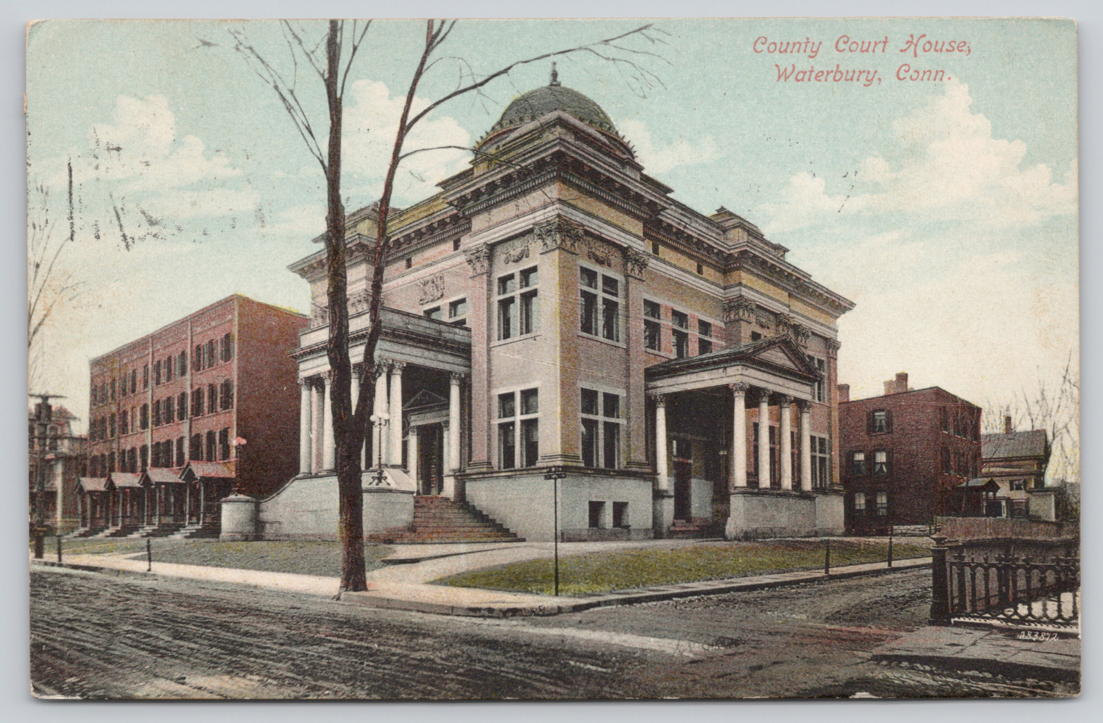 Postcard Waterbury, Connecticut, County Courthouse A519