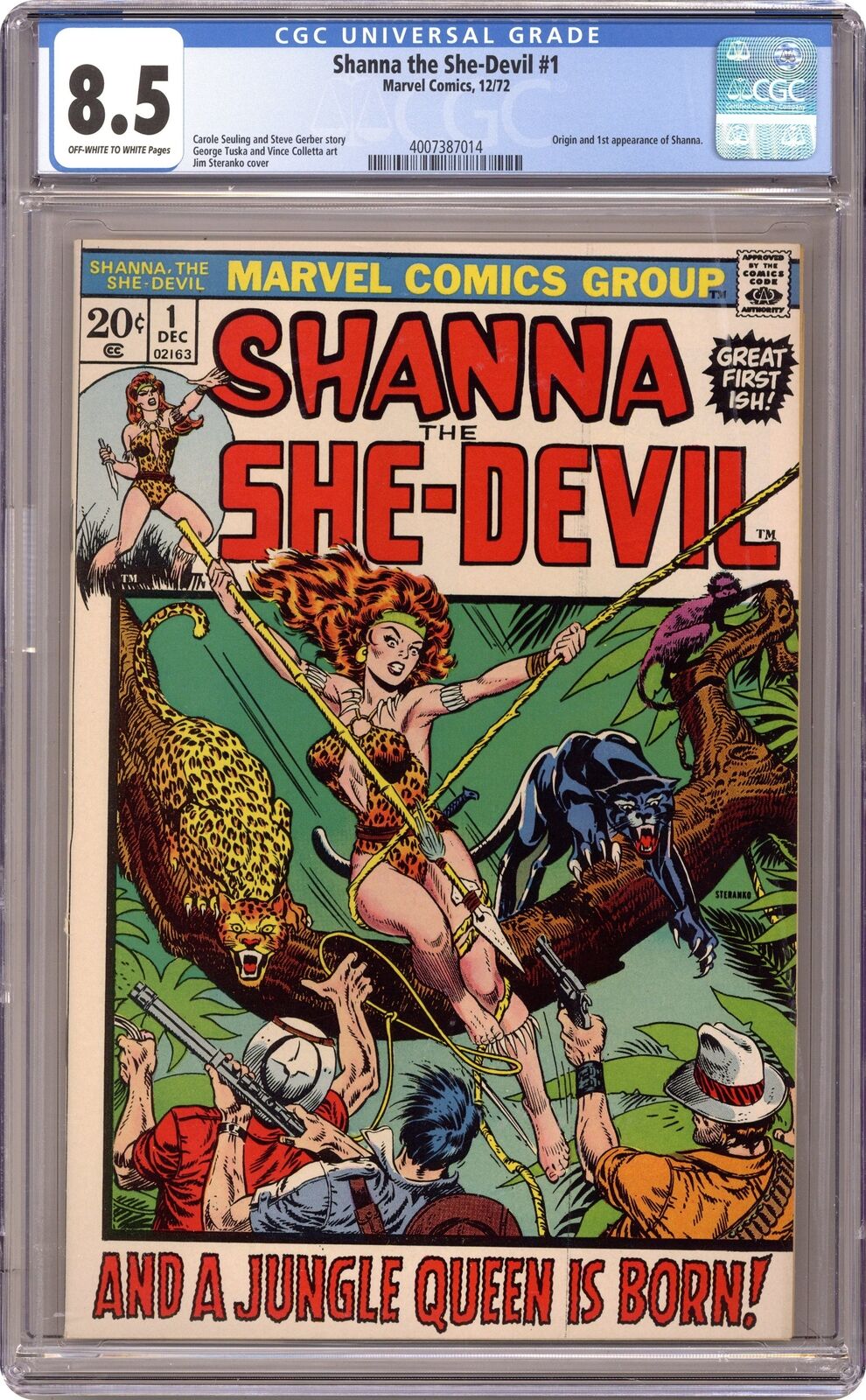 Shanna The She-Devil #1 CGC 8.5 1972 4007387014