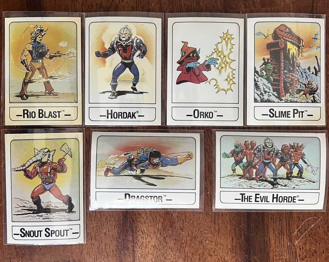 1986 MOTO Master of the Universe Card Lot