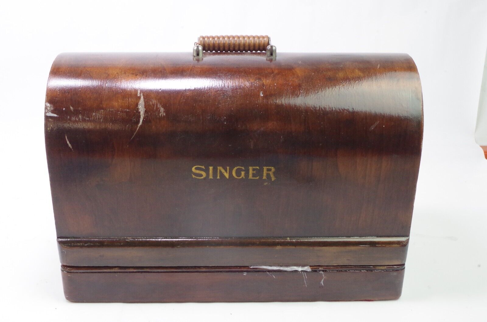 1922 Singer Sewing Machine For Parts With Wooden Case SN G9395805 READ