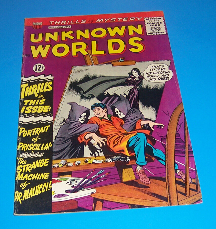 Unknown Worlds # 32-(1964)-Very Rare The Only Copy On Ebay- 9.0