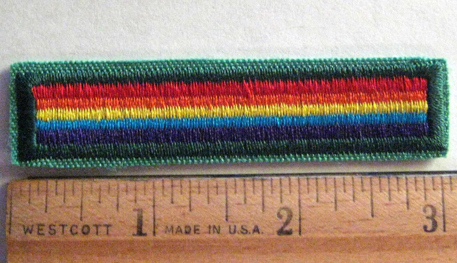 Retired Girl Scout 2001-11 Junior BRIDGE TO CADETTES Rainbow Uniform Patch Badge