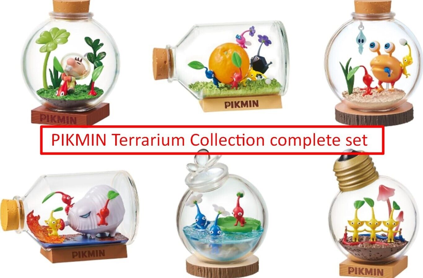 PIKMIN Terrarium Collection complete set Re-Ment Figure complete set of 6 types 