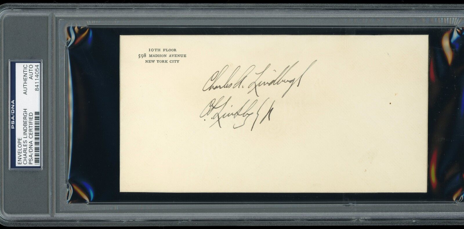 Charles Lindbergh Signed Autographed Envelope *SIGNED TWICE* PSA/DNA Certified