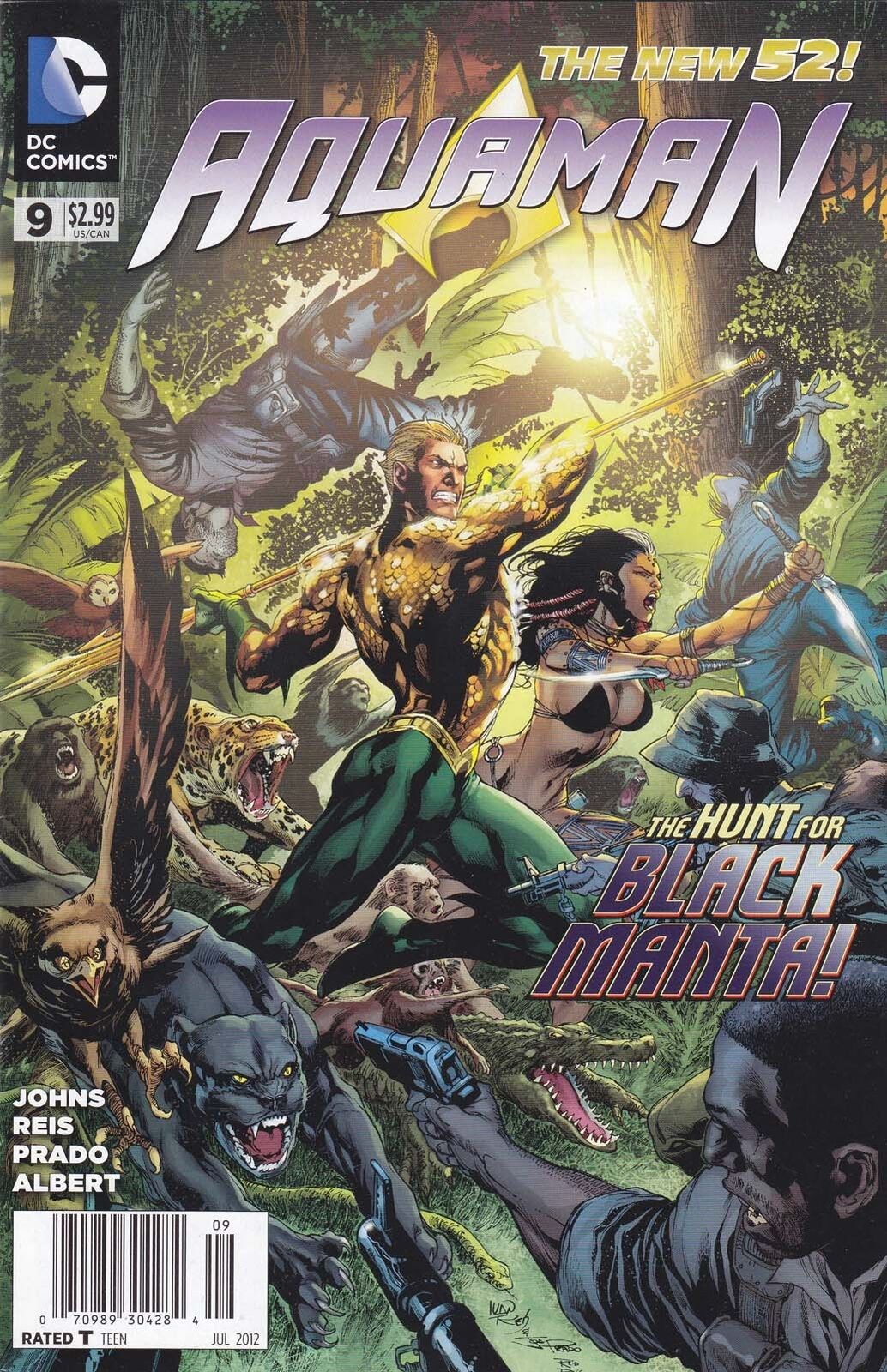 Aquaman (7th Series) #9 (Newsstand) VF/NM; DC | New 52 Geoff Johns - we combine