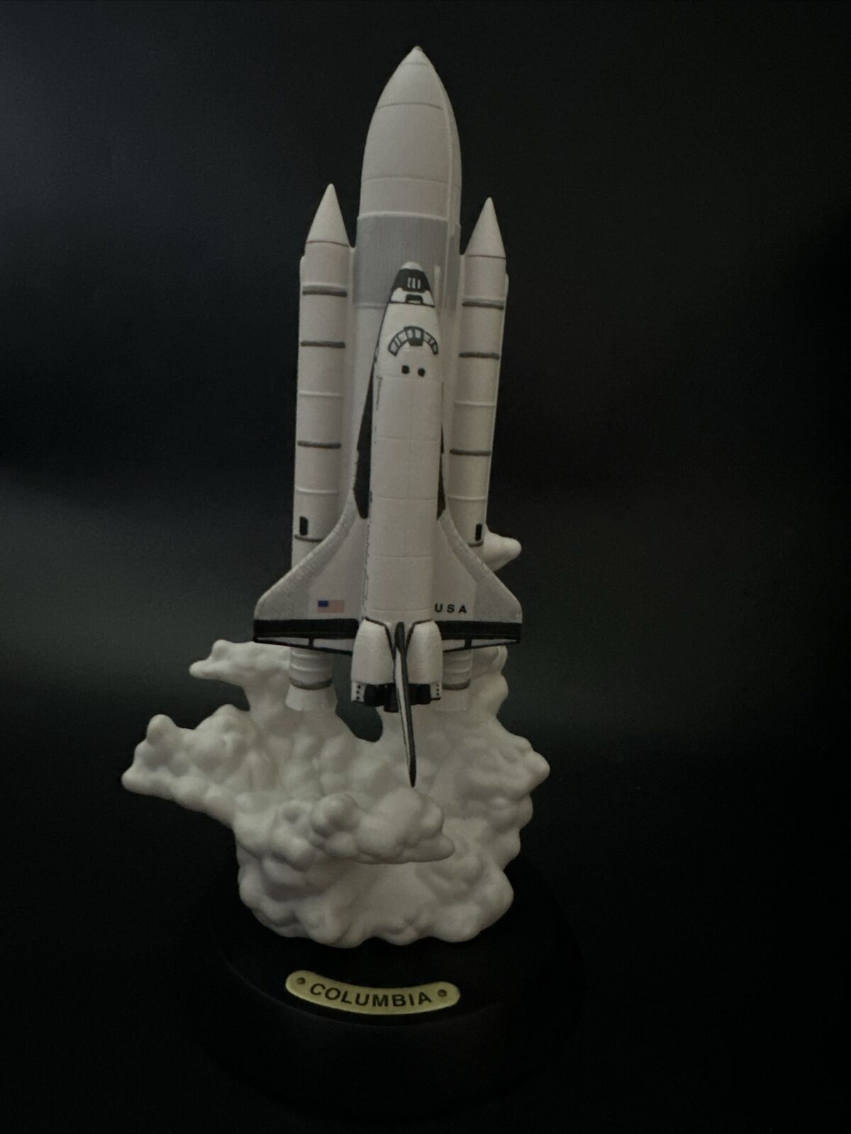 Vintage 1990 Franklin Mint - Space Shuttle Columbia - Fine Porcelain Model