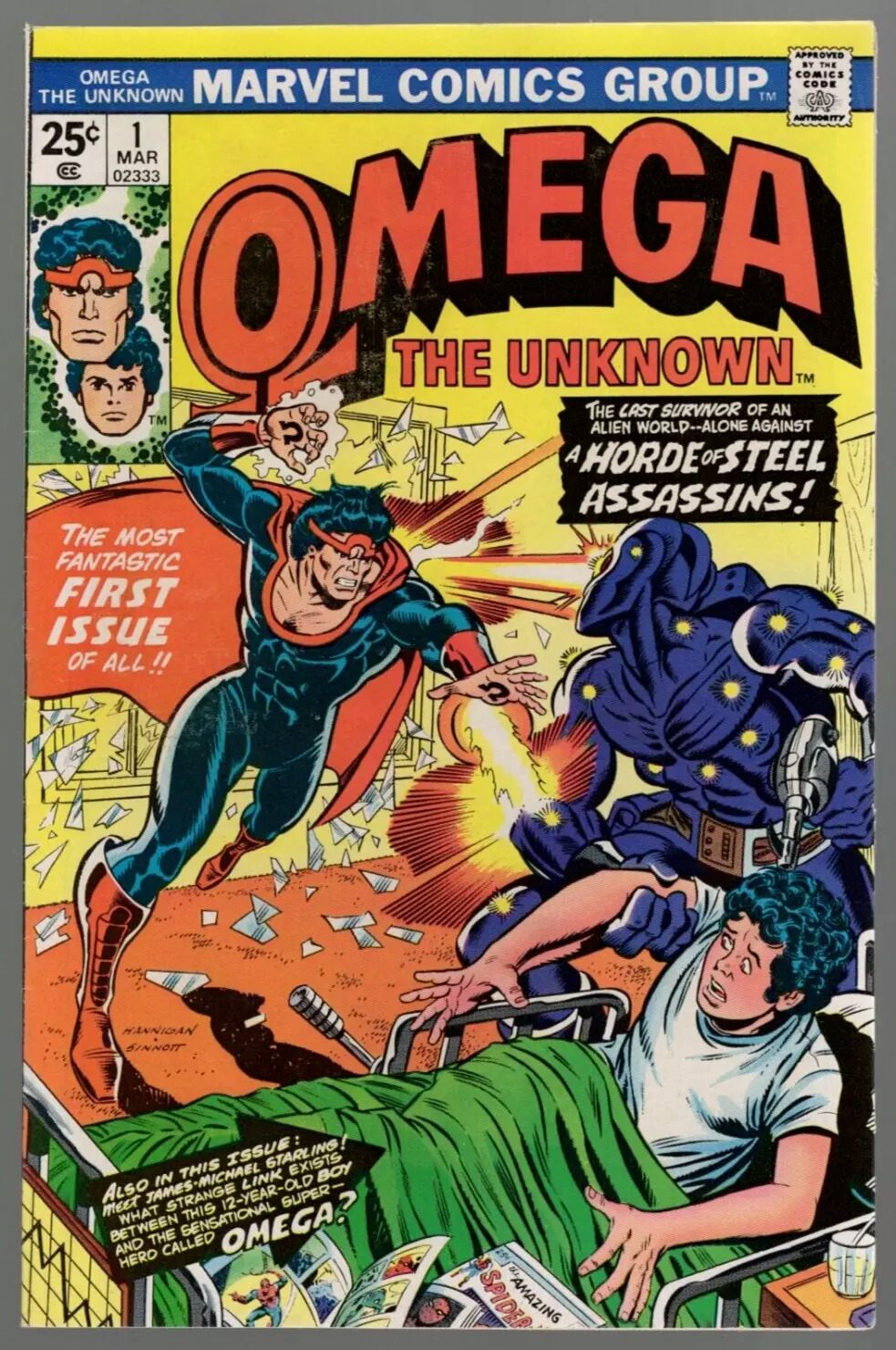 Omega The Unknown #1 Marvel 1976 NM+ 9.6