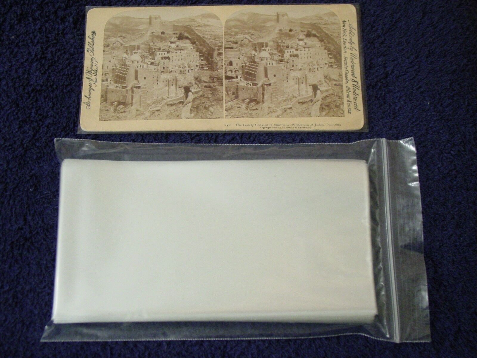 100 STEREOVIEW Stereoscopic Photo SLEEVES Pack/Lot ~ 1.5 Mil Poly ARCHIVAL SAFE