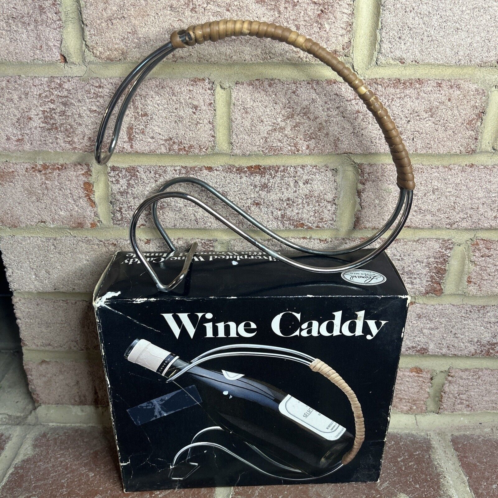 Vintage LEONARD Silverplate | Wine Caddy Holder