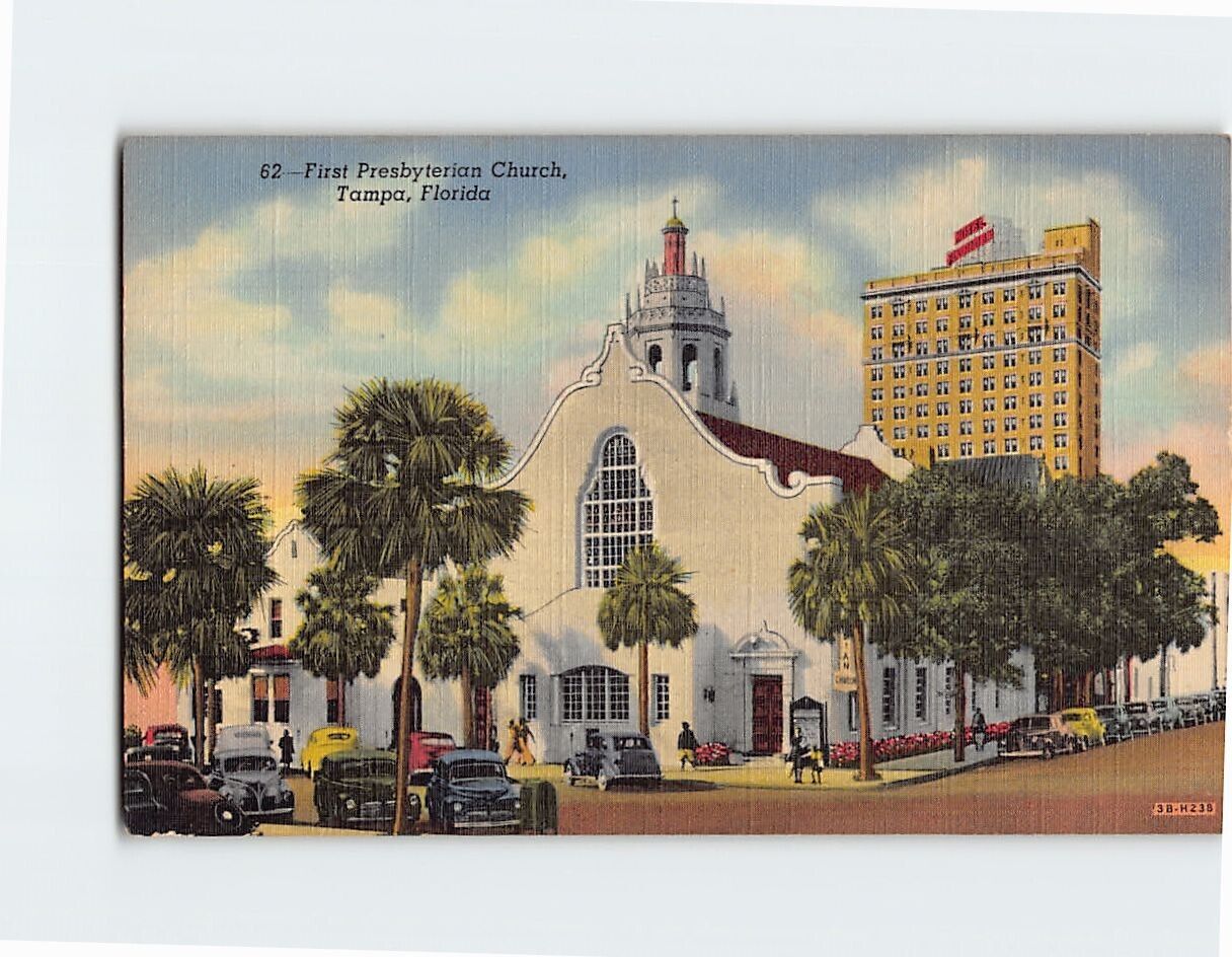 Postcard First Presbyterian Church Tampa Florida USA