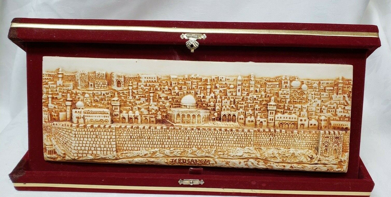 The Holy City/Temple Jerusalem in Red Velvet Display Box 14\